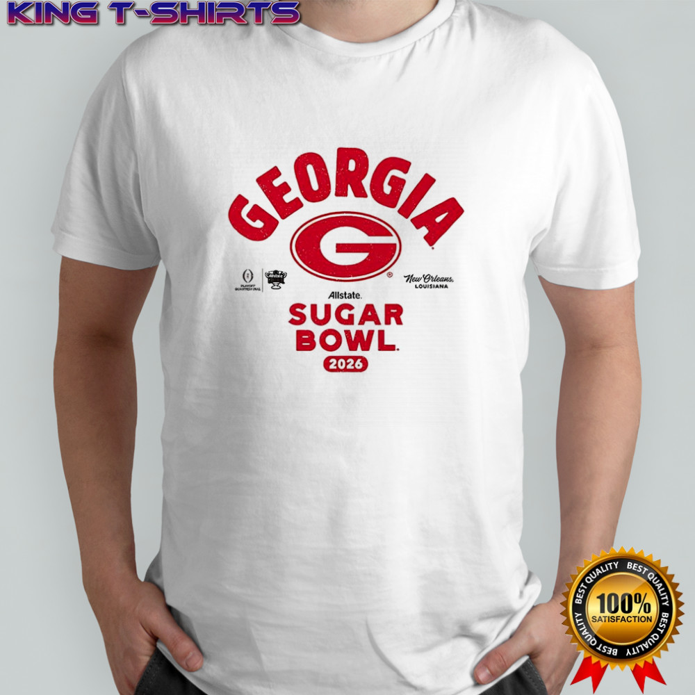 Georgia Bulldogs football Playoff 2026 Allstate Sugar Bowl Bound logo shirt