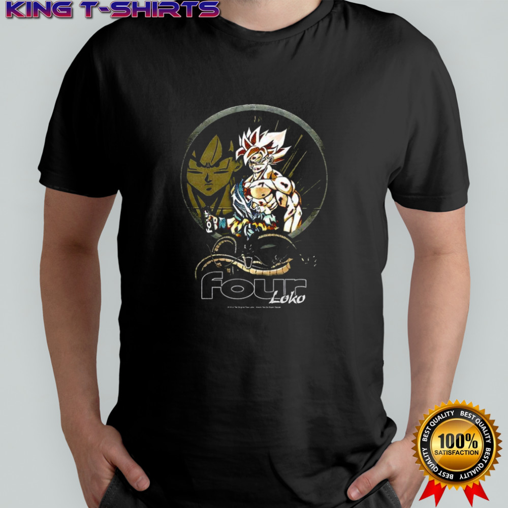 Goku X Four Loko Dragon Ball Z anime shirt