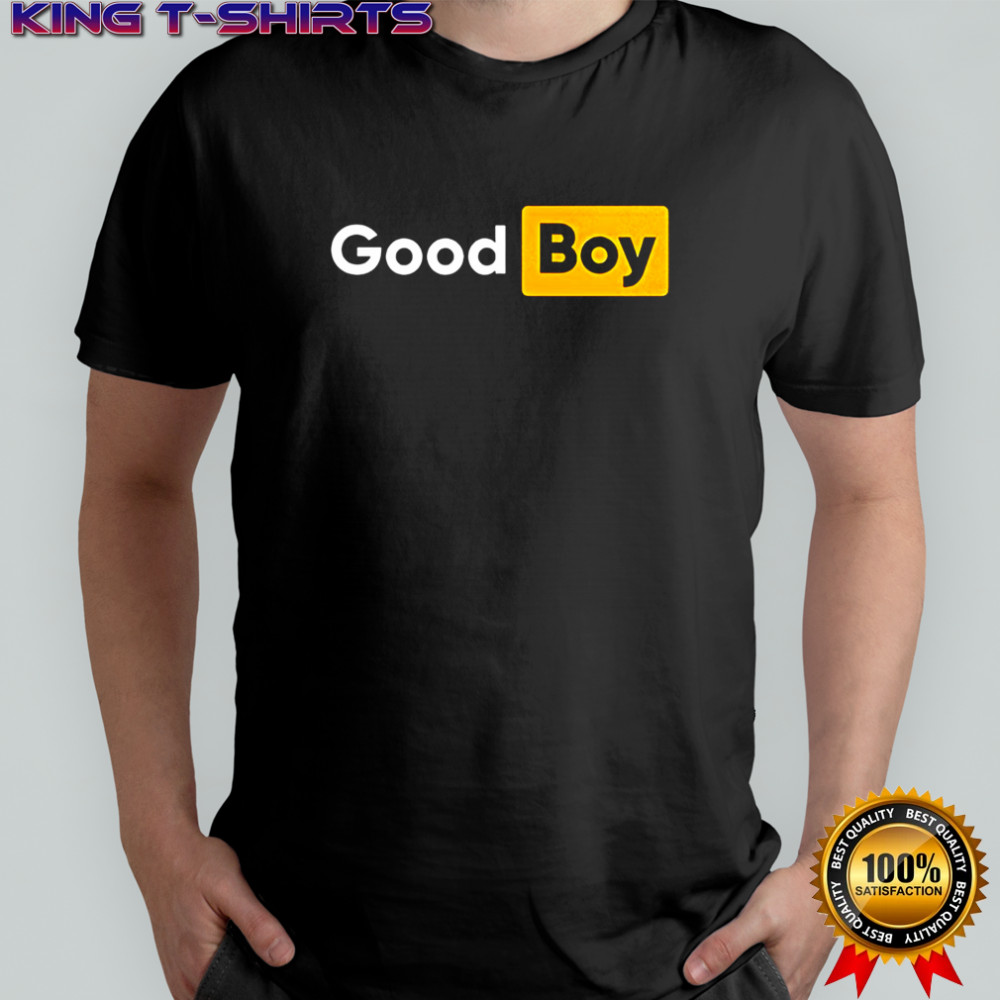 Good Boy logo parody shirt