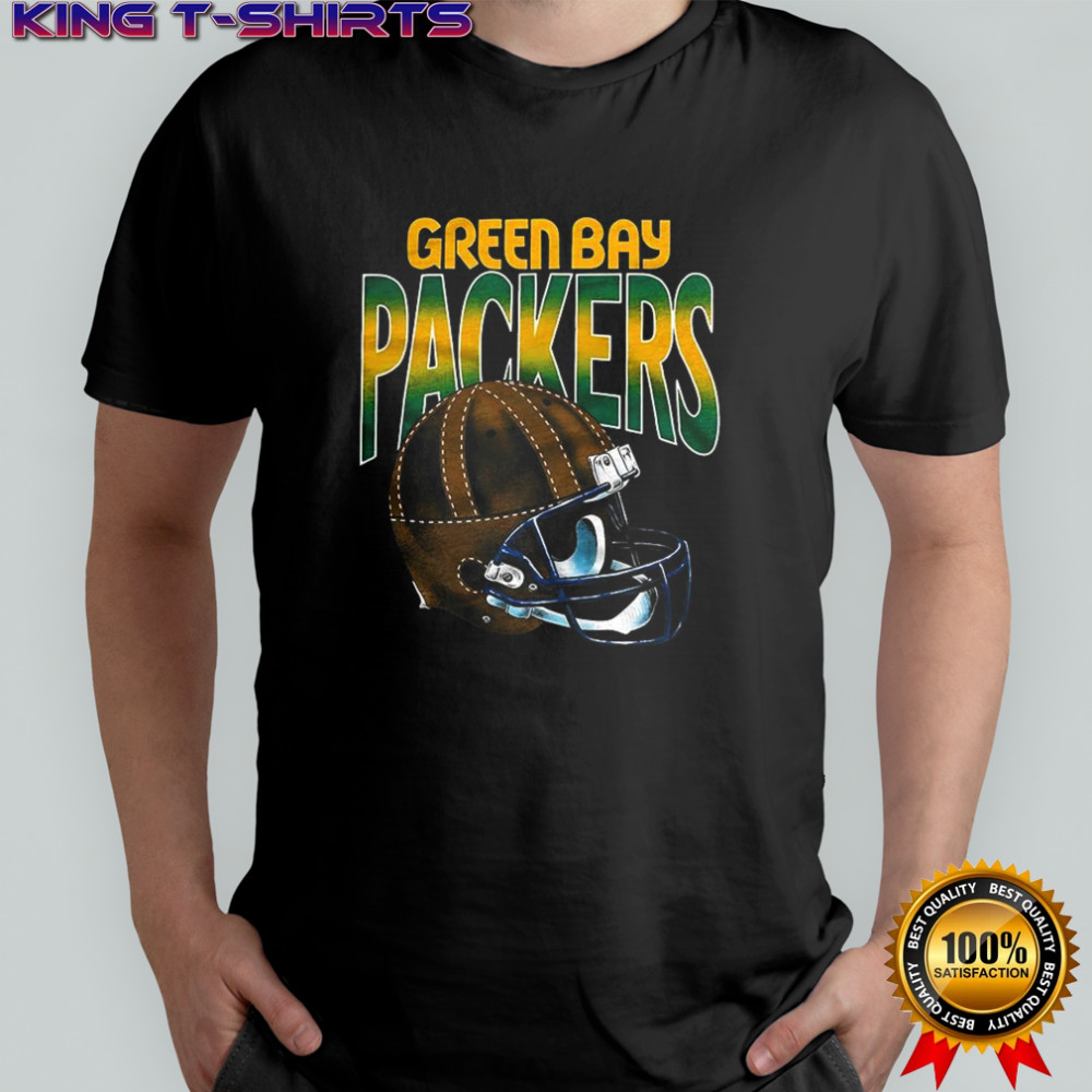 Green Bay Packers NFL logo Gradient helmet football lover shirt