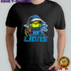 Grinch Santa hat X Detroit Lions NFL Christmas shirt