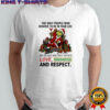 Grinch Santa item the only people who deserve to be in your life with love kindness and respect shirt
