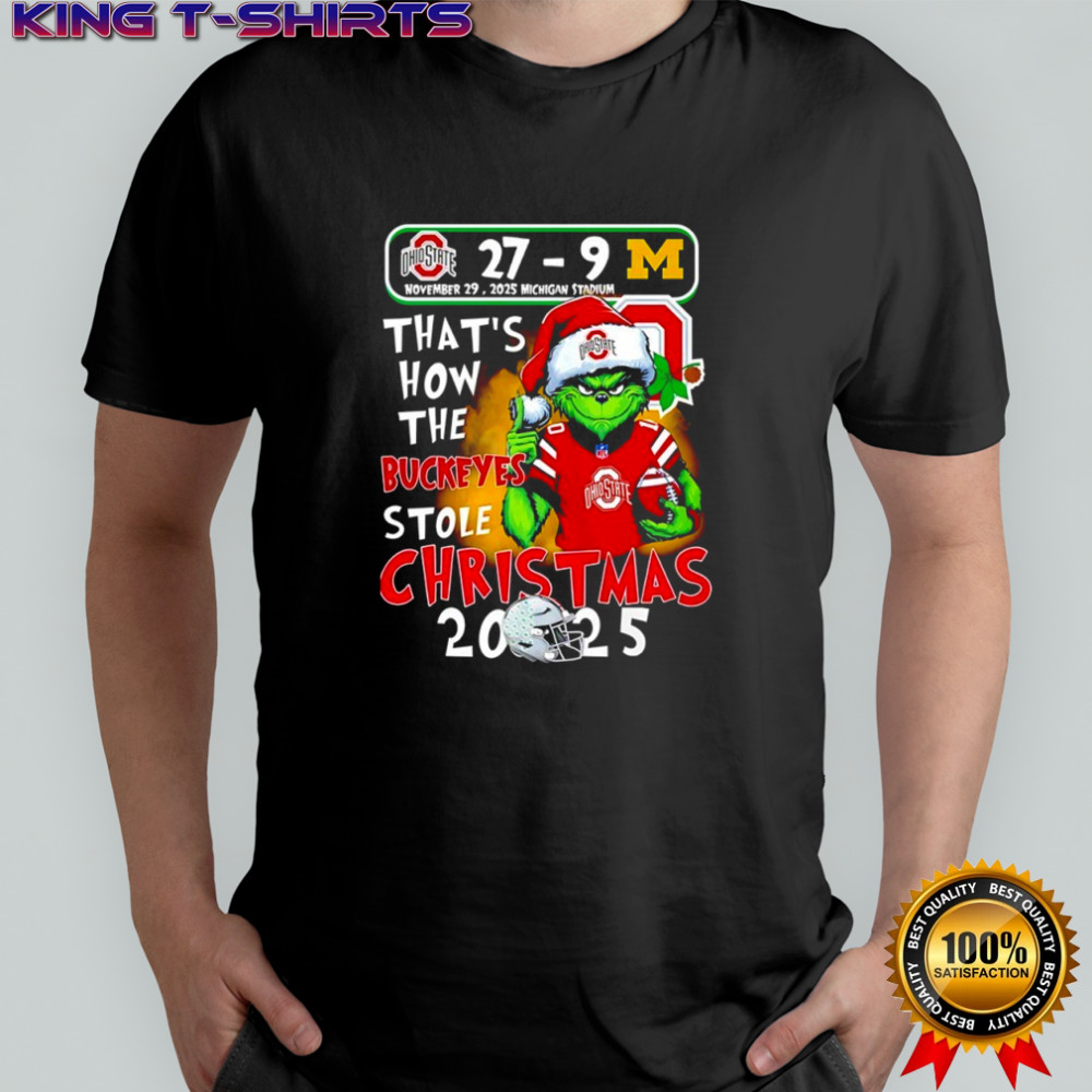 Grinch That How The Ohio State Buckeyes Stole Christmas 2025 shirt