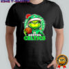 Grinch wearing Santa x Boston Celtics hat Christmas shirt
