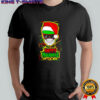 Happy Holidayz Skull Santa hat shirt