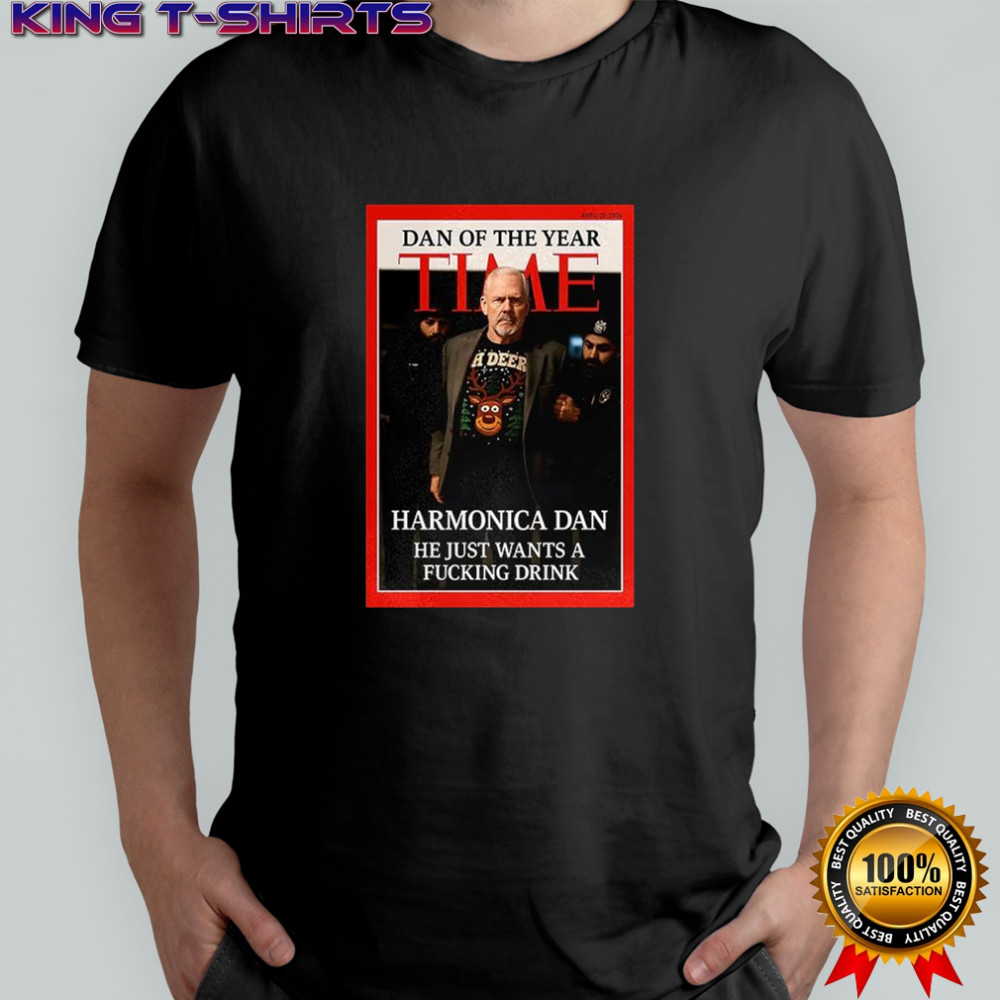 Harmonica Man of the year Time shirt