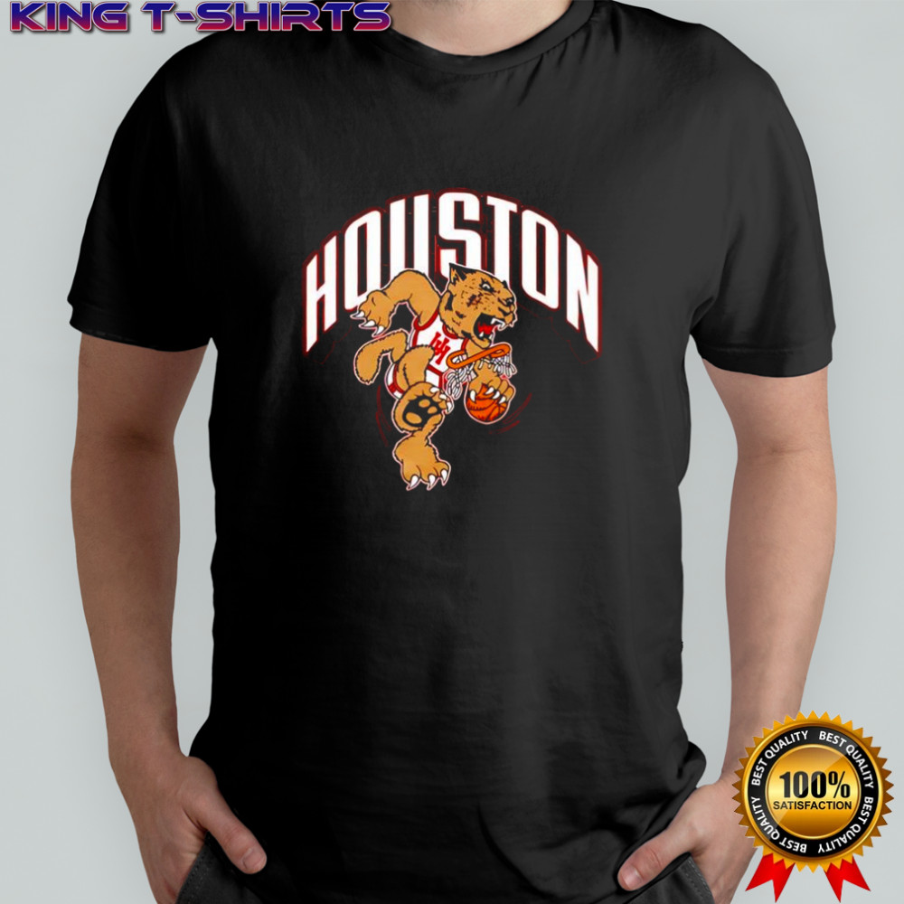 Houston Cougars basketball graphic mascot shirt