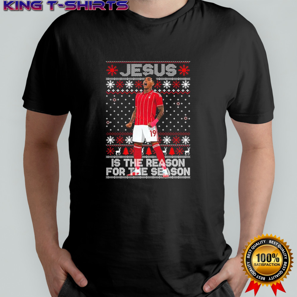Igor Jesus is the reason for the season Nottingham Forest ugly Christmas shirt