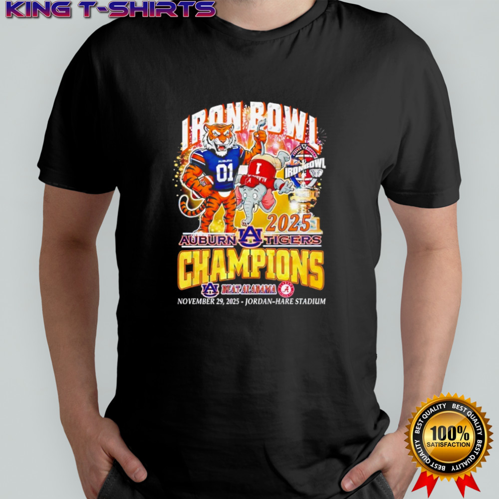 Iron Bowl Champions 2025 Auburn Tigers Beat Alabama Crimson Tide T Shirt