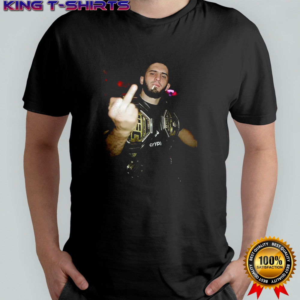 Islam Makhachev middle finger meme shirt