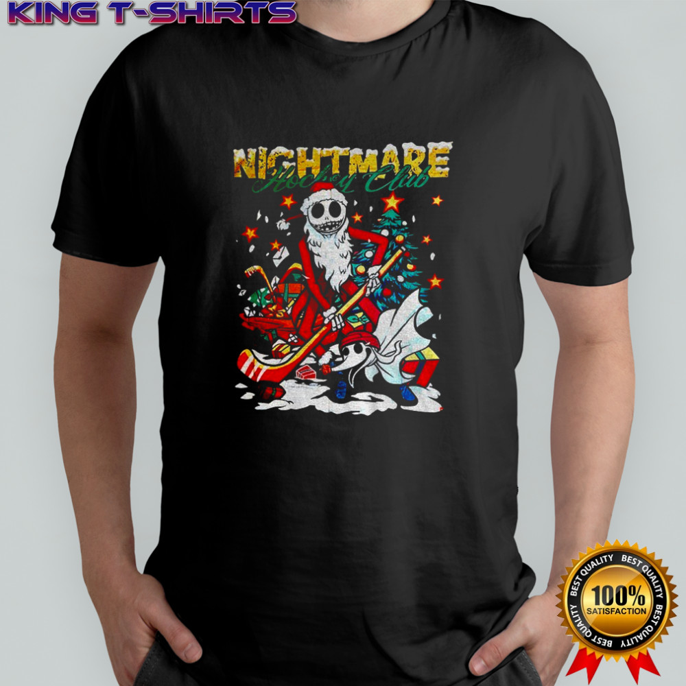 Jack Skellington and Zero The Nightmare Before Christmas Nightmare Hockey Cub shirt