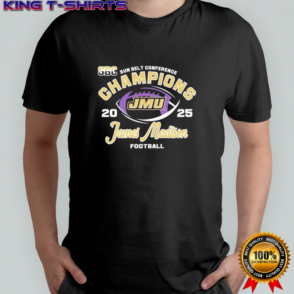 James Madison football Sun Belt Conference Champions 2025 shirt