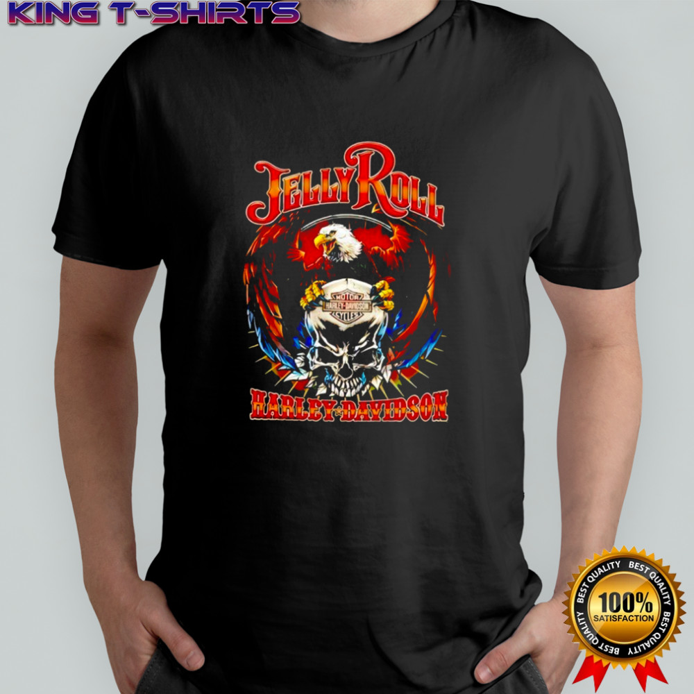Jelly Roll Harley Davidson Eagle Skull Shirt