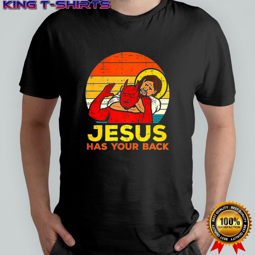 Jesus has your back Jiu Jitsu Christian vintage shirt