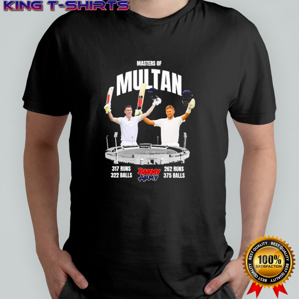 Joe Root Barmy Army Masters Of Multan T-shirt