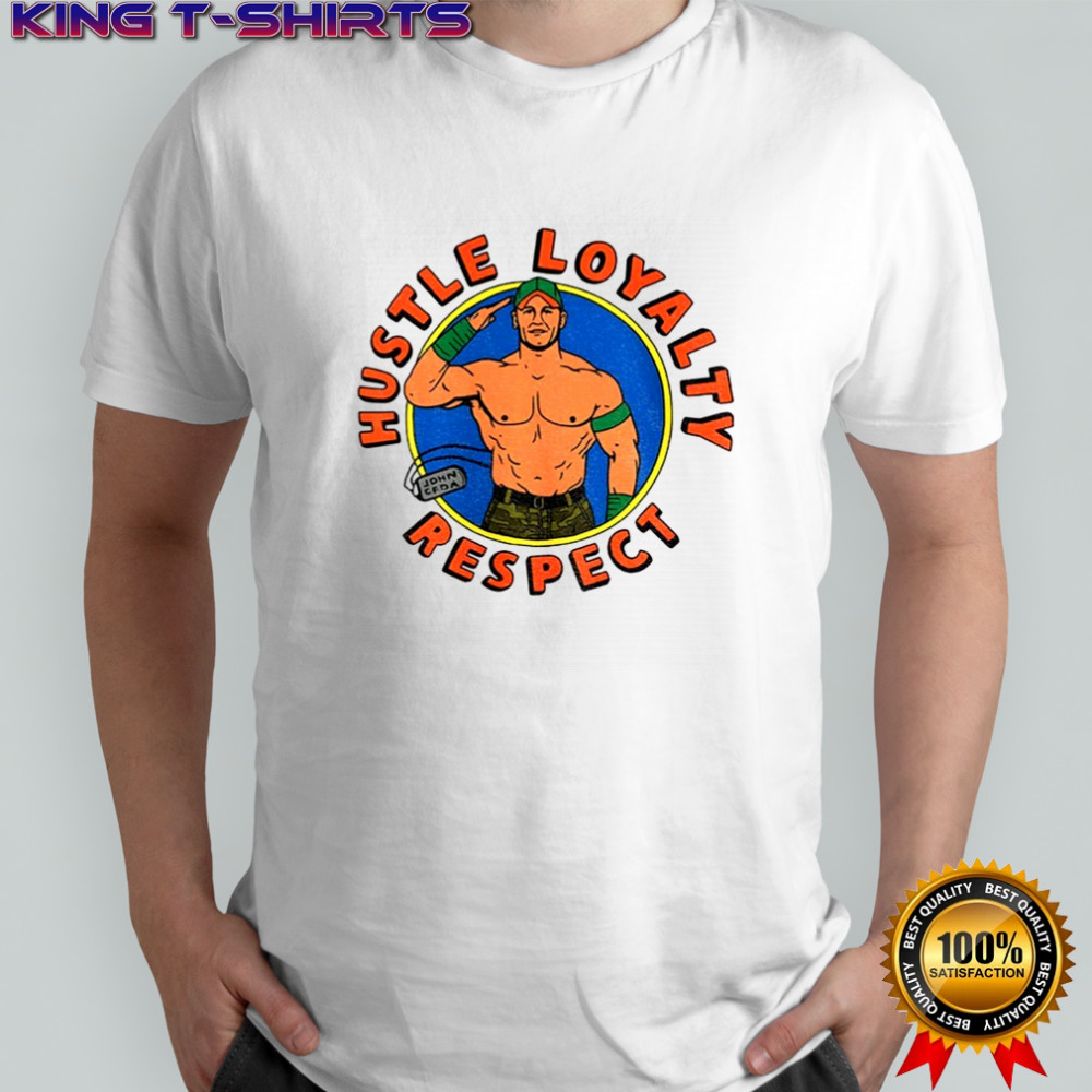 John Cena hustle loyalty respect WWE shirt
