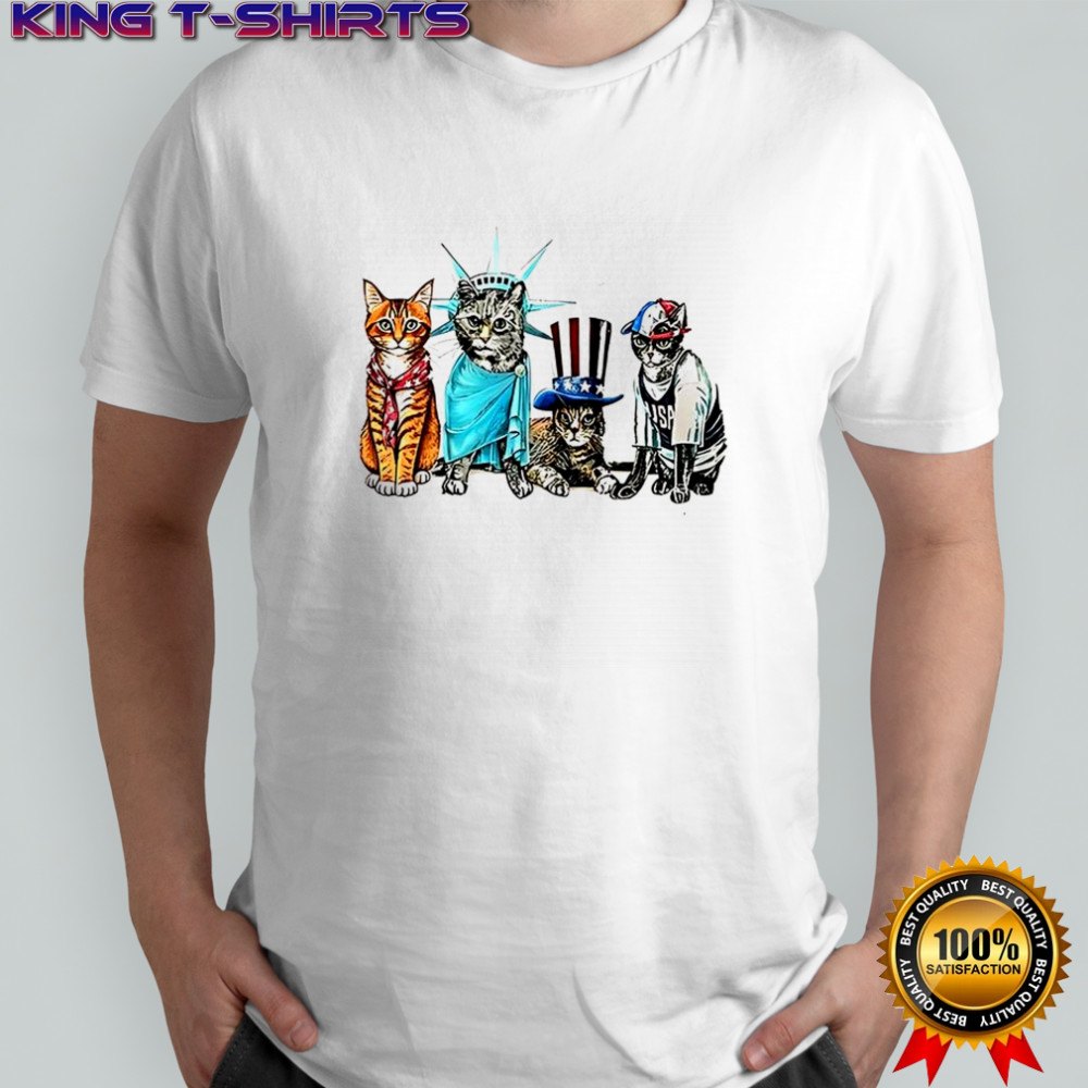 Josh O’connor Patriotic USA Cats shirt