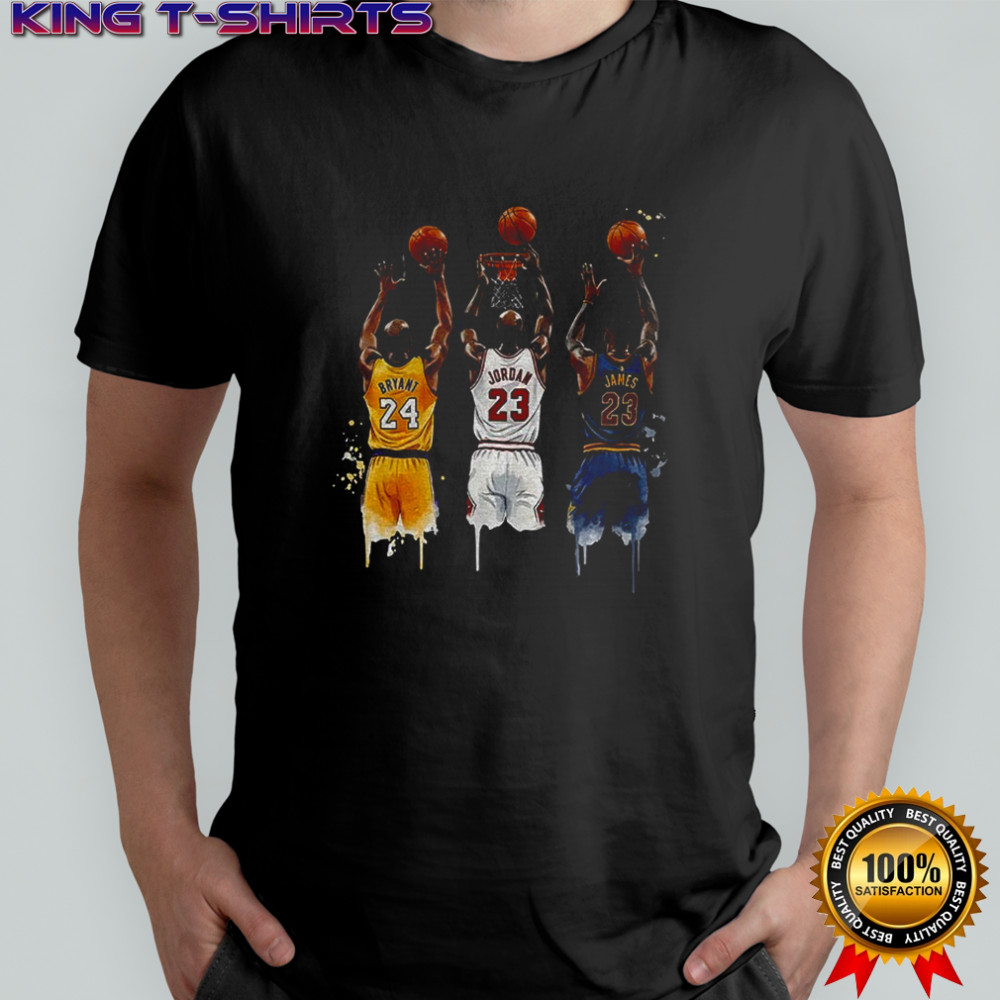 Kobe Bryant Michael Jordan LeBron James Basketball Legends shirt