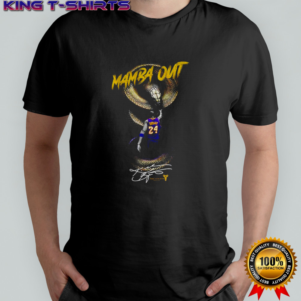 Kobe Bryant NBA Art LA Lakers mamba out signature shirt