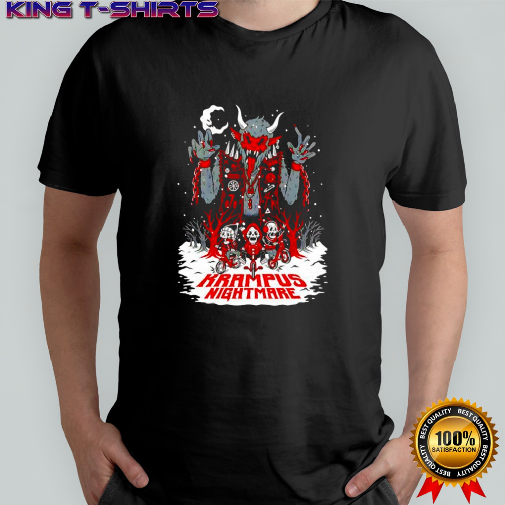 Krampus Nightmare Skeletons graphic shirt