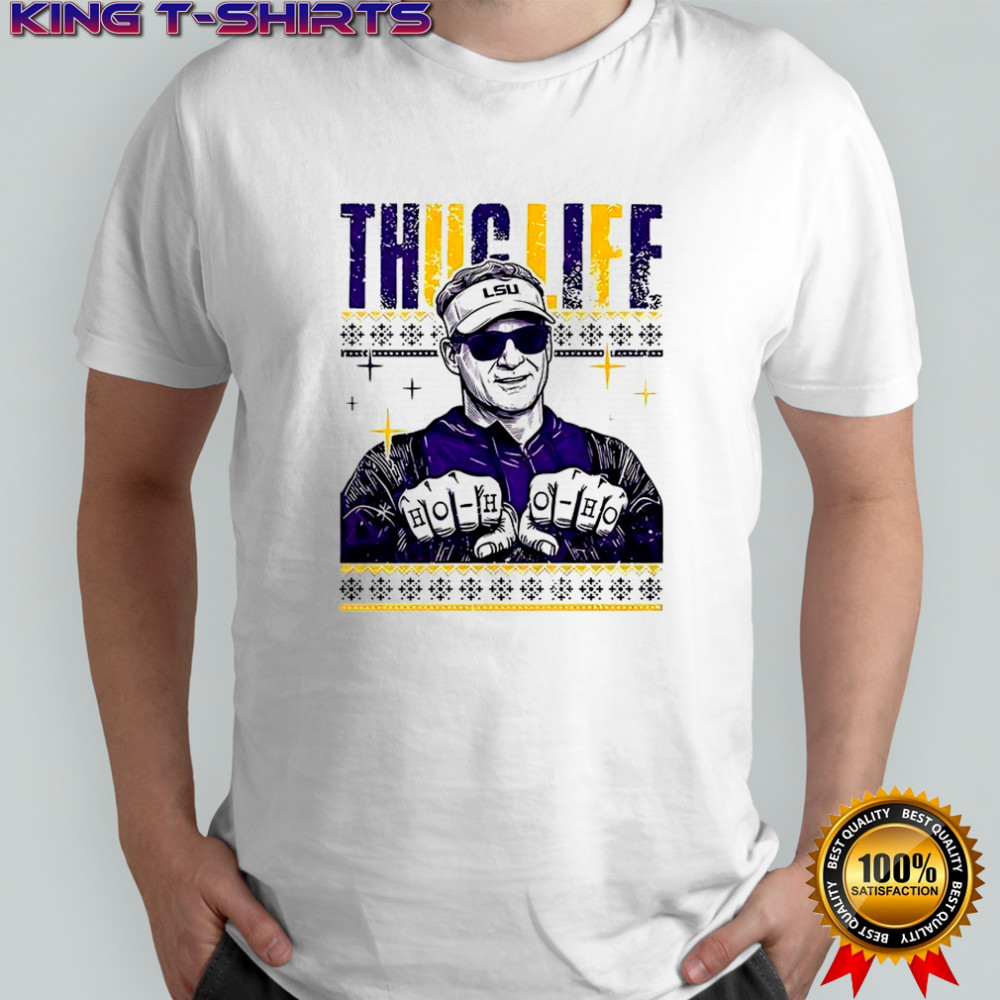 Lane Kiffin Thug Life Ho-ho-ho Christmas shirt