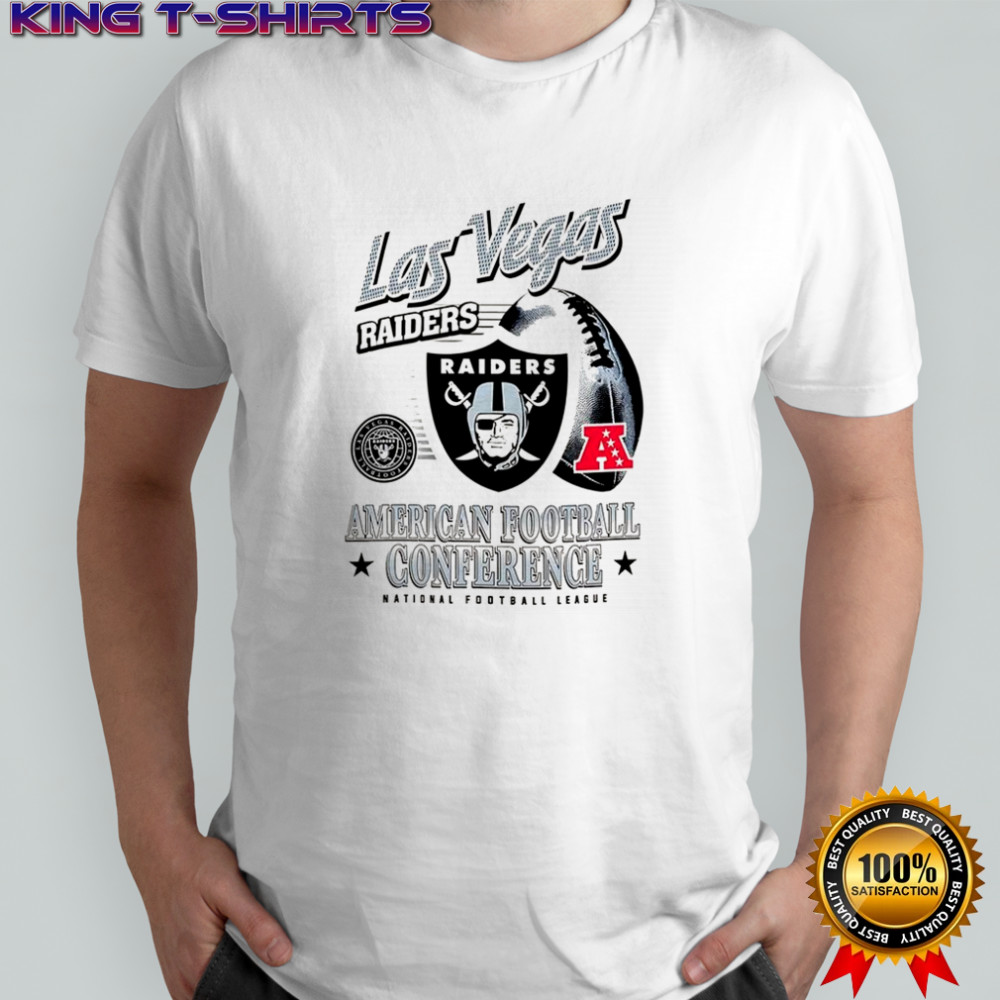 Las Vegas Raiders NFL American football conference logo ball retro shirt
