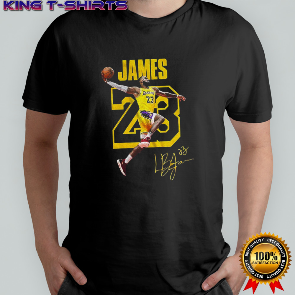 LeBron James Los Angeles Lakers NBA Basketball 2025 signature shirt