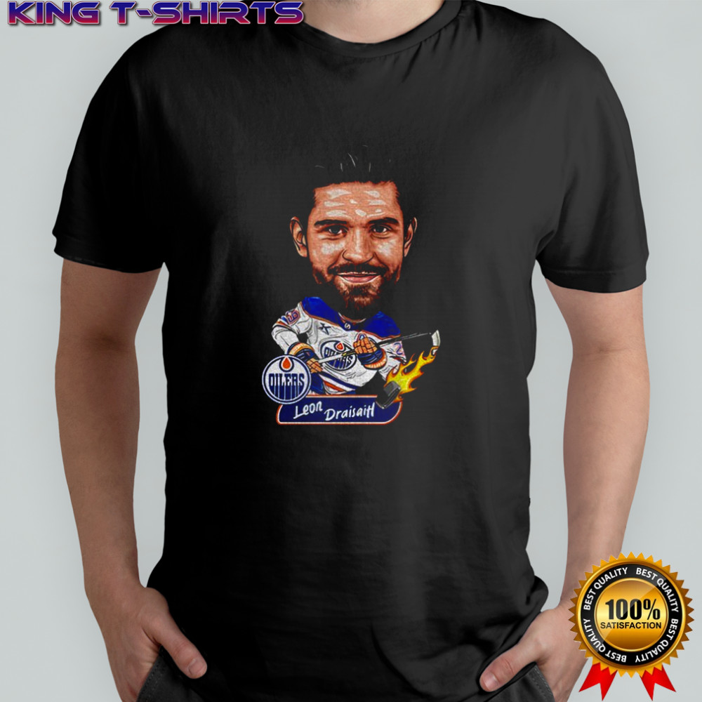 Leon Draisaitl Caricature Edmonton Oilers Hockey shirt