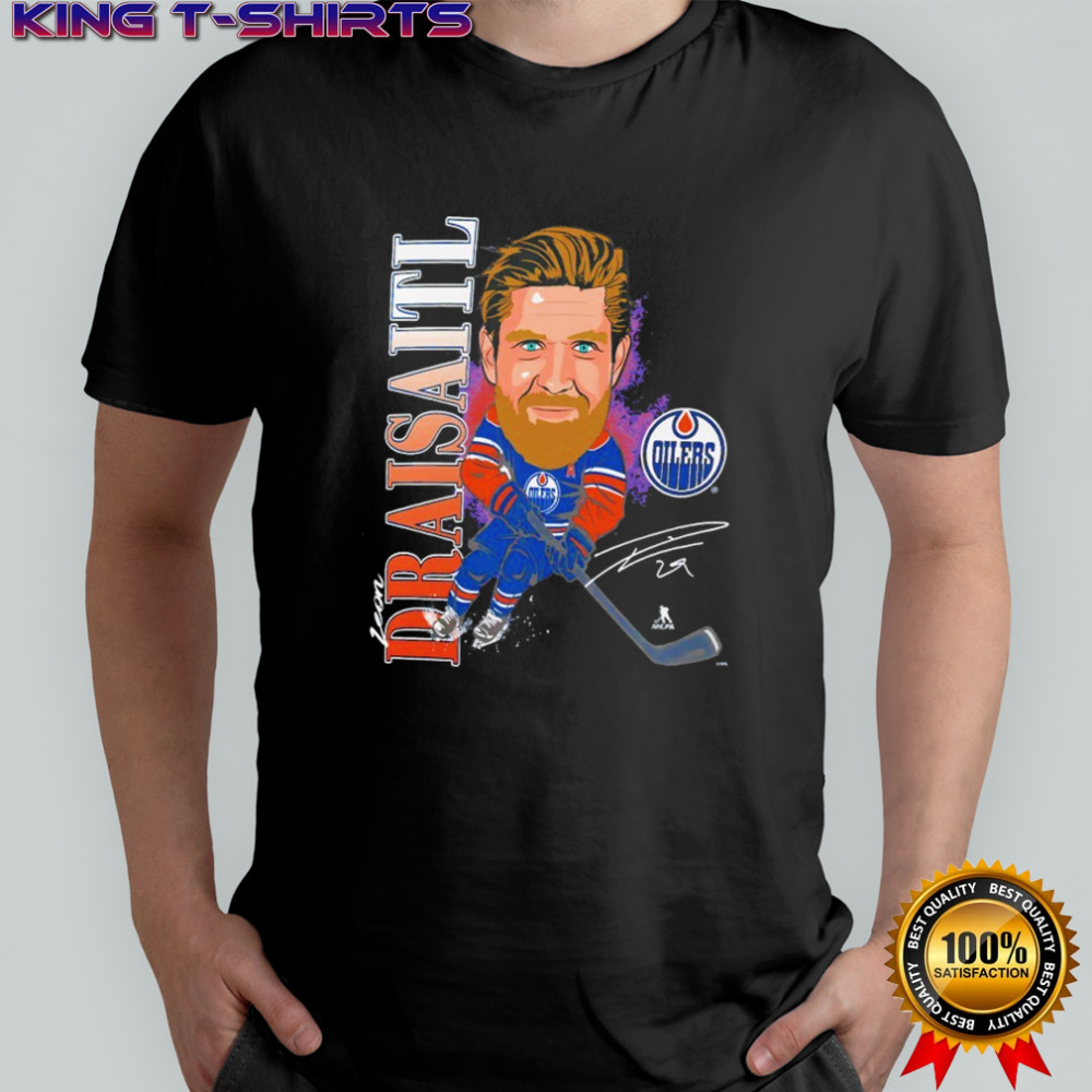 Leon Draisaitl Edmonton Oilers Player Action signature shirt