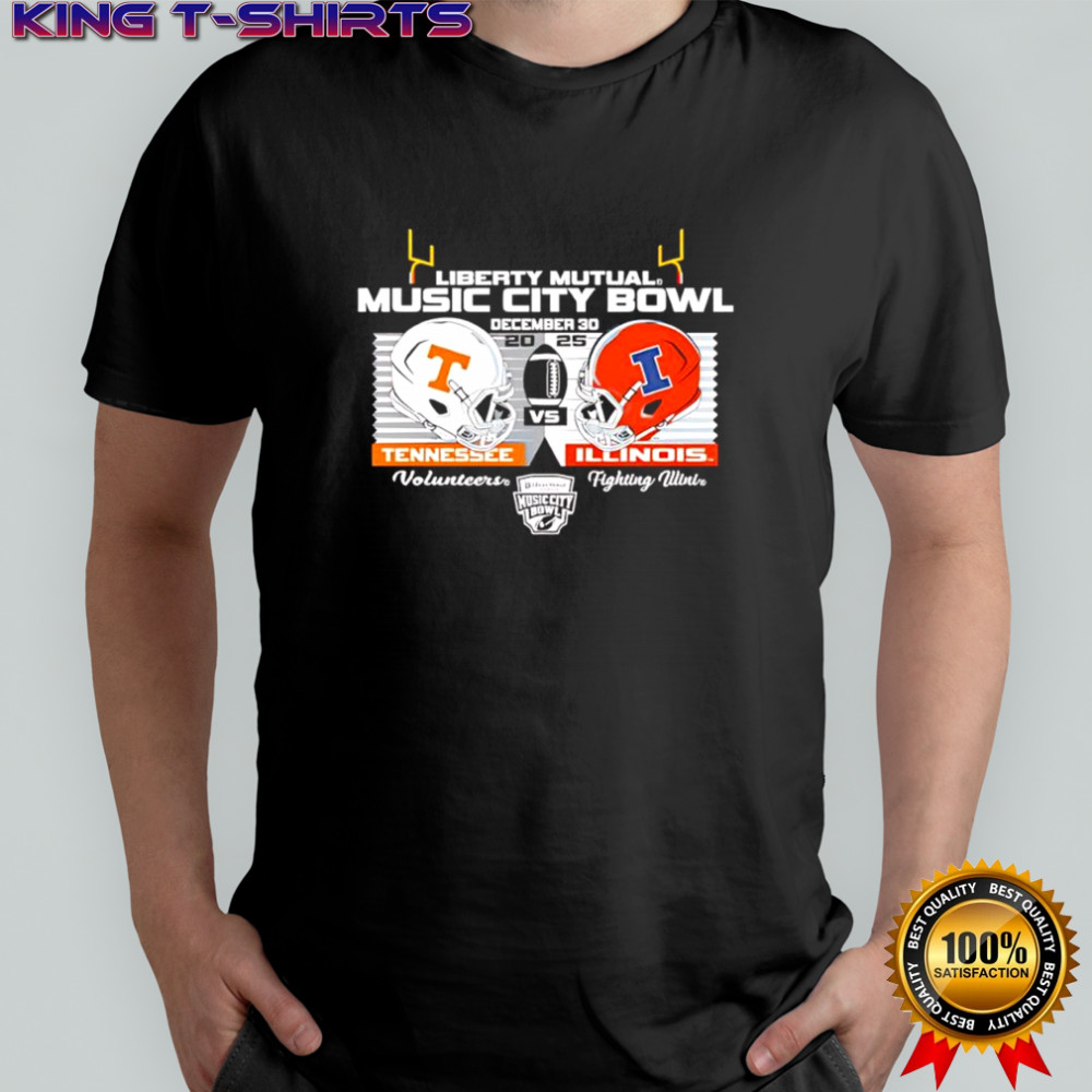 Liberty Mutual Tennessee vs Illinois Football 2025 Music City Bowl shirt
