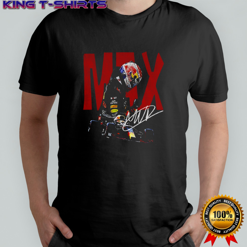 Max Verstappen RedBull Formula Racing Wash signature shirt