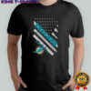 Miami Dolphins Football X Teacher American Flag T-Shirt