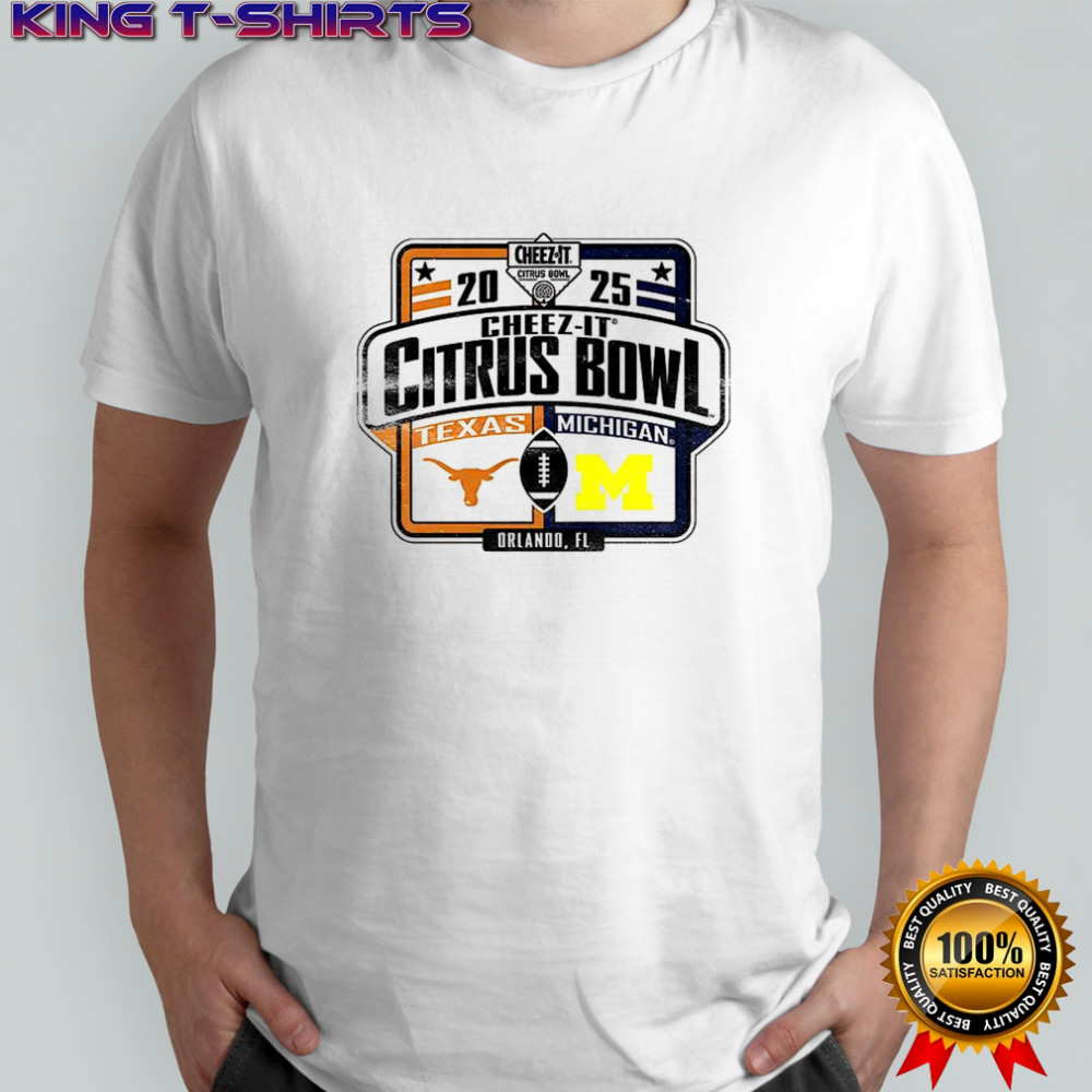 Michigan Wolverines vs. Texas Longhorns 2025 Cheez-It Citrus Bowl shirt