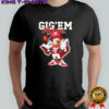 Mickey mouse with Texas A&M Aggies outfit Gig ’em shirt