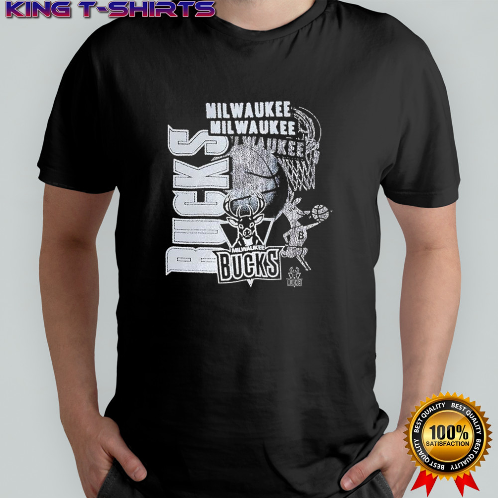 Milwaukee Bucks basketball classics overlap logo shirt