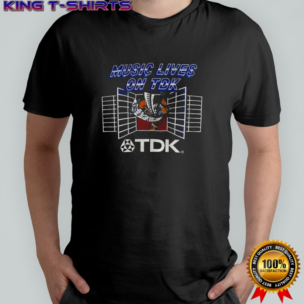 Music lives on TDK vintage shirt