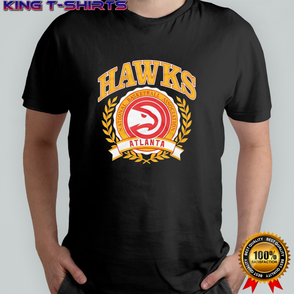 Naional basketball association Atlanta Hawks Crest logo shirt