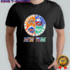 New York Islanders New York Mets New York Jets New York Knicks mashup logo shirt