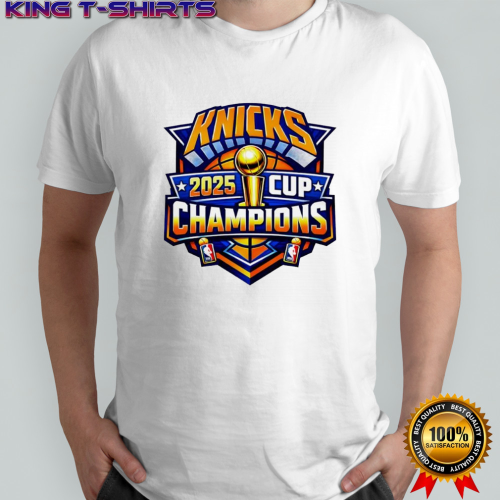 New York Knicks 2025 NBA Cup Champions logo shirt