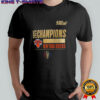 New York Knicks NBA Cup 2025 Champions locker room logo shirt