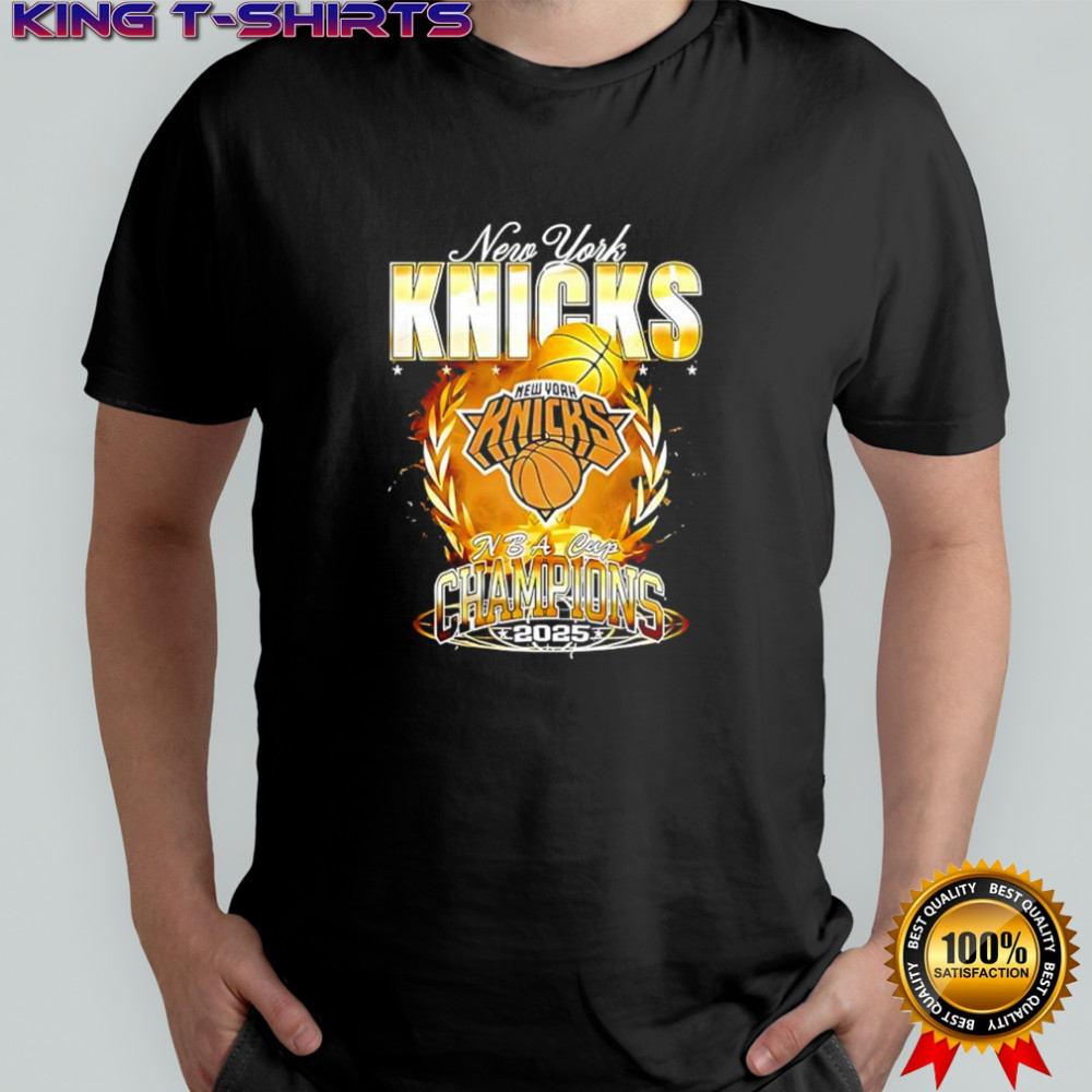 New York Knicks NBA Finals Champions 2025 Cup shirt