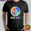New York Knicks New York Mets New York Jets New York Rangers mashup logo shirt