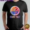 New York Knicks New York Yankees New York Giants and New Jersey Devils mashup logo shirt