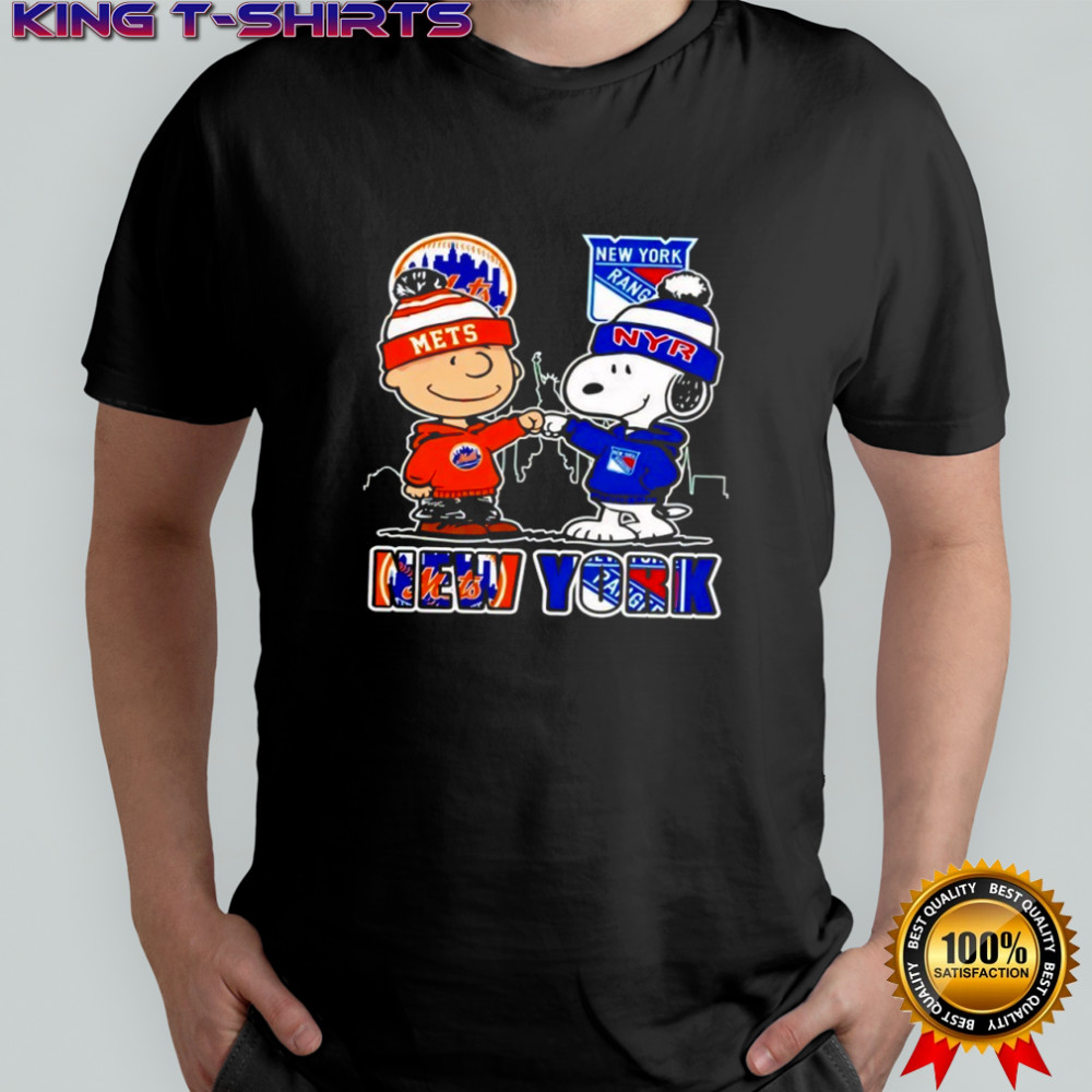 New York Mets New York Rangers Snoopy Shirt