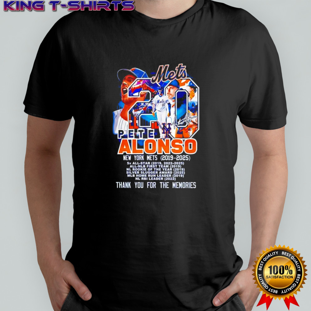 New York Mets Pete Alonso Forever No.20 shirt