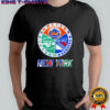 New York Rangers New York Mets New York Jets mashup logo shirt