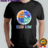 New York Yankees New York Rangers New York Jets New York Knicks mashup logo shirt