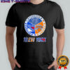 New York Yankees New York Rangers New York Knicks mashup logo shirt