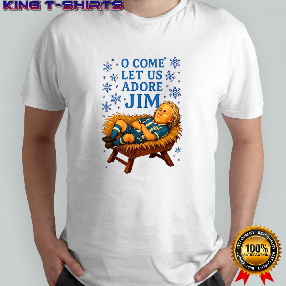 O come let us adore Jim Wigan Athletic football Christmas shirt