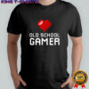 Old school gamer heart shirt